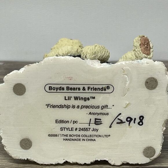 BOYDS COLLECTION - LIL WINGS  - JOY‎ (CHRISTMAS W/GIFT) - 1E - Picture 5 of 7